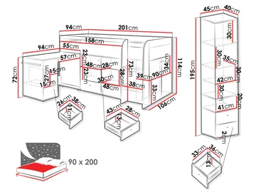 Edson Møbelsett for Soverom - Møbler - Senger - Møbelsett til soverom