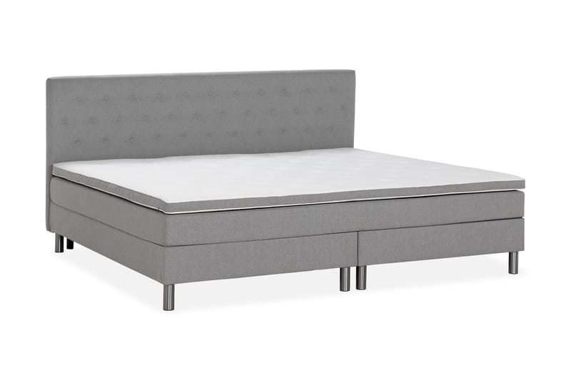 Ella Familieseng Sengepakke 240x210 cm - (+Flere valg) Lysegrå - Møbler - Senger - Kontinentalsenger