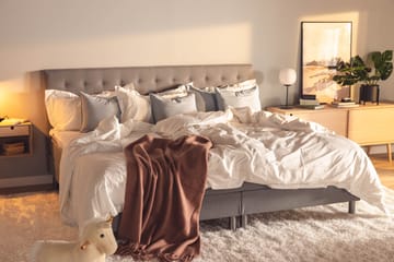 Ella Familieseng Sengepakke 240x210 cm - (+Flere valg) Lysegrå - Møbler - Senger - Kontinentalsenger