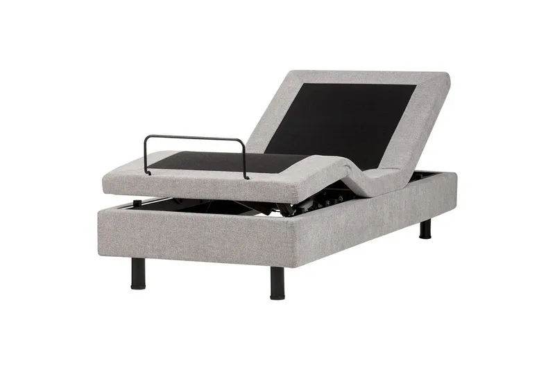 Enkelsäng Beliani Duke II Beige-Svart, 80x200 cm Grey