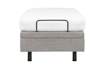Enkelsäng Beliani Duke II Beige-Svart, 80x200 cm Grey - Møbler - Senger - Regulerbare senger