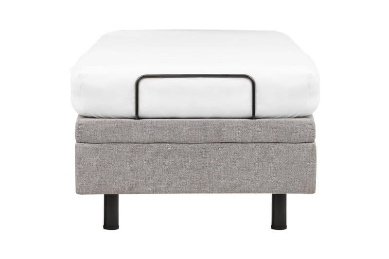 Enkelsäng Beliani Duke II Beige-Svart, 80x200 cm Grey - Møbler - Senger - Regulerbare senger
