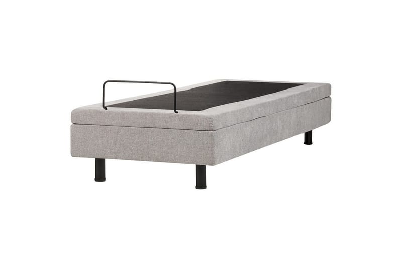 Enkelsäng Beliani Duke II Beige-Svart, 80x200 cm Grey - Møbler - Senger - Regulerbare senger