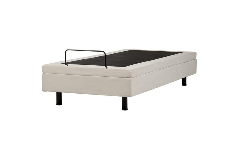 Enkelsäng Beliani Duke II Ljusbeige, 90x200 cm Beige - Møbler - Senger - Regulerbare senger