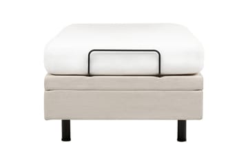Enkelsäng Beliani Duke II Ljusbeige, 90x200 cm Beige - Møbler - Senger - Regulerbare senger