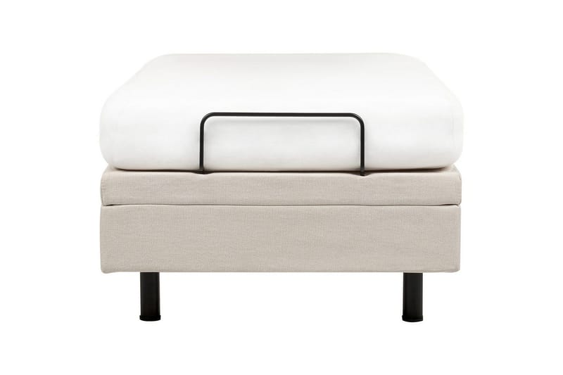 Enkelsäng Beliani Duke II Ljusbeige, 90x200 cm Beige - Møbler - Senger - Regulerbare senger