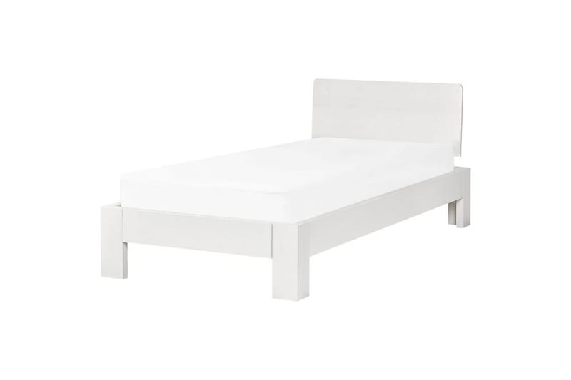 Enkelsäng Beliani Royan med lamellram White