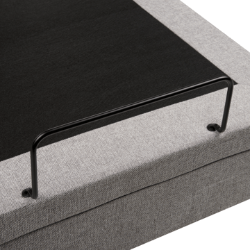 Enkelseng Viceroy 80x200 cm - Lysegrå - Møbler - Senger - Regulerbare senger