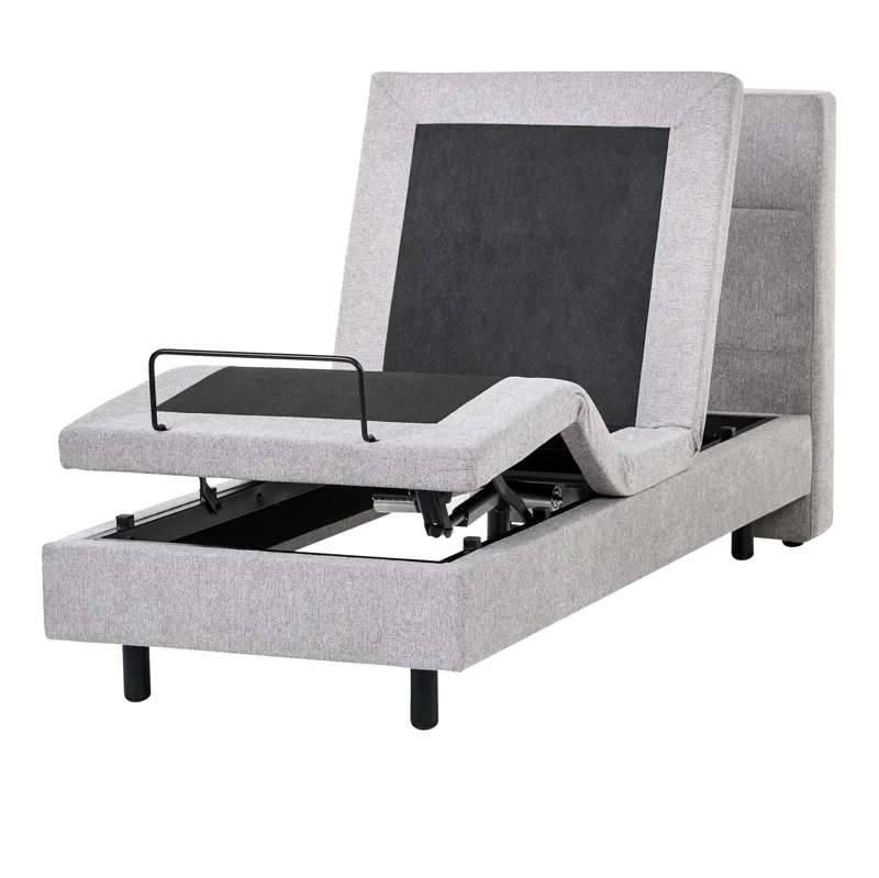 Enkelseng Viceroy 80x200 cm - Lysegrå - Møbler - Senger - Regulerbare senger