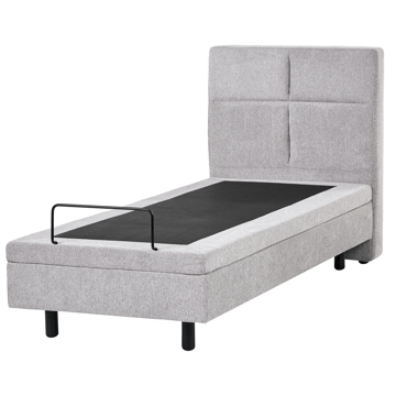 Enkelseng Viceroy 80x200 cm - Lysegrå - Møbler - Senger - Regulerbare senger