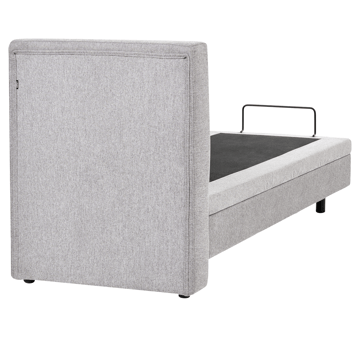 Enkelseng Viceroy 80x200 cm - Lysegrå - Møbler - Senger - Regulerbare senger
