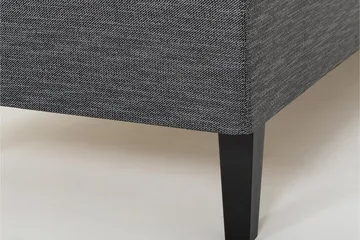 Viken Bas Rammeseng 80X200Cm - Grå, Konisk Eikeben - Møbler - Senger - Enkeltsenger