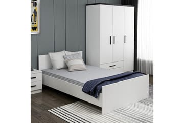 Enkeltsengramme Fruitland Sengestamme Hvit - 125 x 72 x 204 cm - Møbler - Senger - Sengeramme & sengestamme