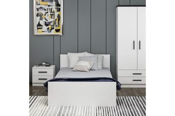 Enkeltsengramme Fruitland Sengestamme Hvit - 125 x 72 x 204 cm - Møbler - Senger - Sengeramme & sengestamme