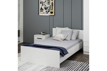 Enkeltsengramme Fruitland Sengestamme Hvit - 125 x 72 x 204 cm - Møbler - Senger - Sengeramme & sengestamme