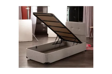 Enkeltsengunderdel Dasina Enkel Beige - 90 x 200 cm - Møbler - Senger - Sengeramme & sengestamme