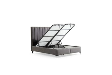 Enkeltsengunderdel og Hodegjerde Glenurenora Grå - 100 x 38 x 200 cm - Møbler - Senger - Sengeramme & sengestamme