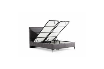 Enkeltsengunderdel og Hodegjerde Matbar Mørk Grå - 100 x 38 x 200 cm - Møbler - Senger - Sengeramme & sengestamme