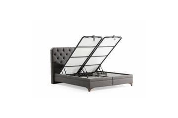 Enkeltsengunderdel og Hodegjerde Sorang Grå - 104 x 35 x 200 cm - Møbler - Senger - Rammeseng