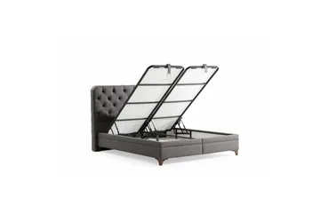 Enkeltsengunderdel og Hodegjerde Sorang Grå - 94 x 35 x 190 cm - Møbler - Senger - Rammeseng