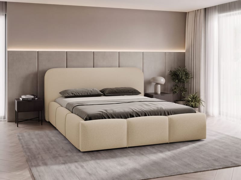 Envik sengeramme 180x200 cm - Beige - Møbler - Senger - Senger med oppbevaring