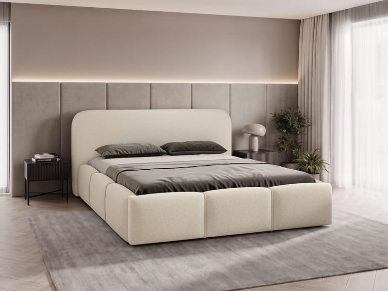 Envik sengeramme 180x200 cm - Beige - Møbler - Senger - Senger med oppbevaring