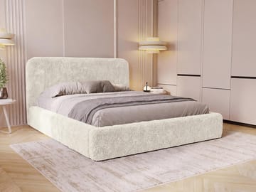 Ervyn sengeramme 180x200 cm med oppbevaring og løftefunksjon - Lys beige - Møbler - Senger - Senger med oppbevaring