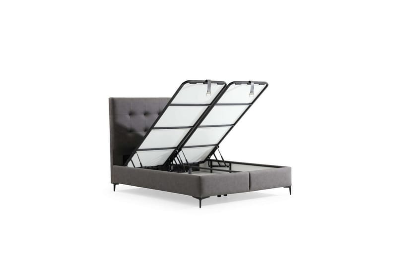 Evara Frame Seng 100x200 cm - Grå - Møbler - Senger - Rammeseng