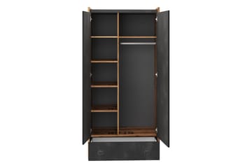 Evorana Møbelsett For Soverom - Brun/Mørk Grå - Møbler - Senger - Møbelsett til soverom