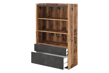 Evorana Møbelsett For Soverom - Brun/Mørk Grå - Møbler - Senger - Møbelsett til soverom