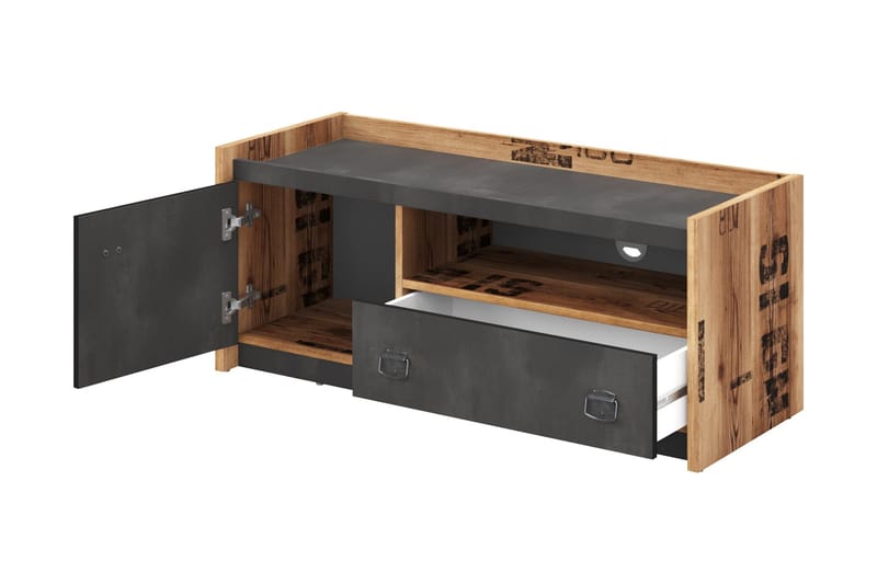 Evorana Møbelsett For Soverom - Brun/Mørk Grå - Møbler - Senger - Møbelsett til soverom