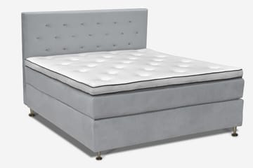 Finnigan Sengpakke Kontinentalseng 160x200 cm Fast - Lys grå - Møbler - Senger - Kontinentalsenger