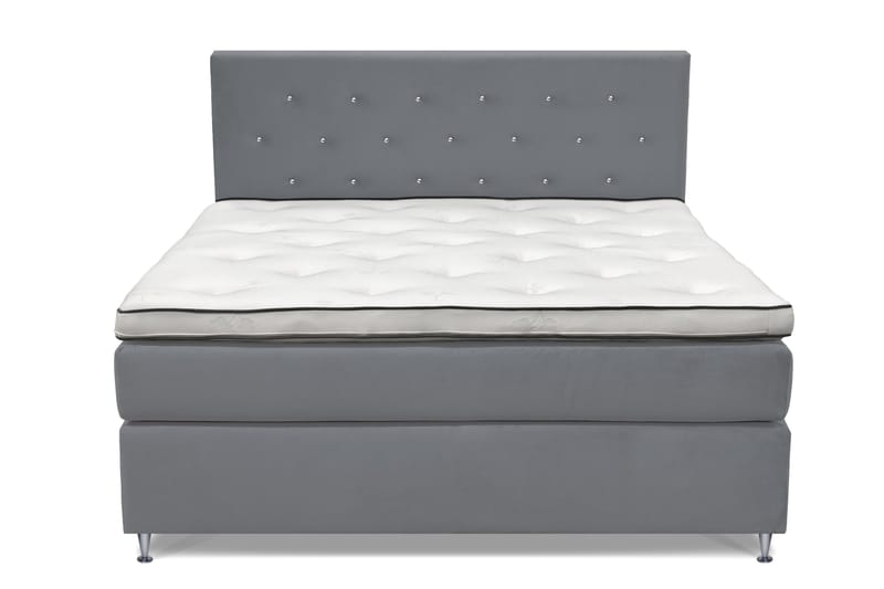 Finnigan Sengpakke Kontinentalseng 160x200 cm Fast, Lys grå