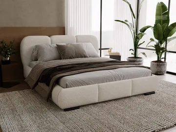 Fito sengeramme med oppbevaring 140x200 cm - beige - Møbler - Senger - Senger med oppbevaring