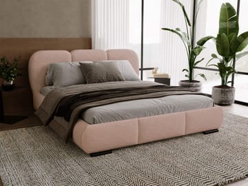 Fito sengeramme med oppbevaring 140x200 cm - rosa - Møbler - Senger - Senger med oppbevaring