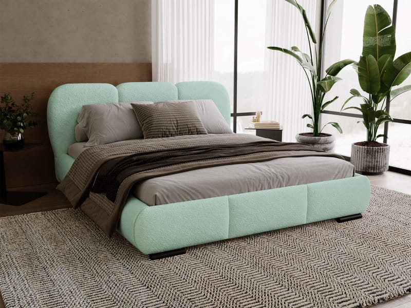 Fito sengeramme med oppbevaring 160x200 cm - mint - Møbler - Senger - Senger med oppbevaring