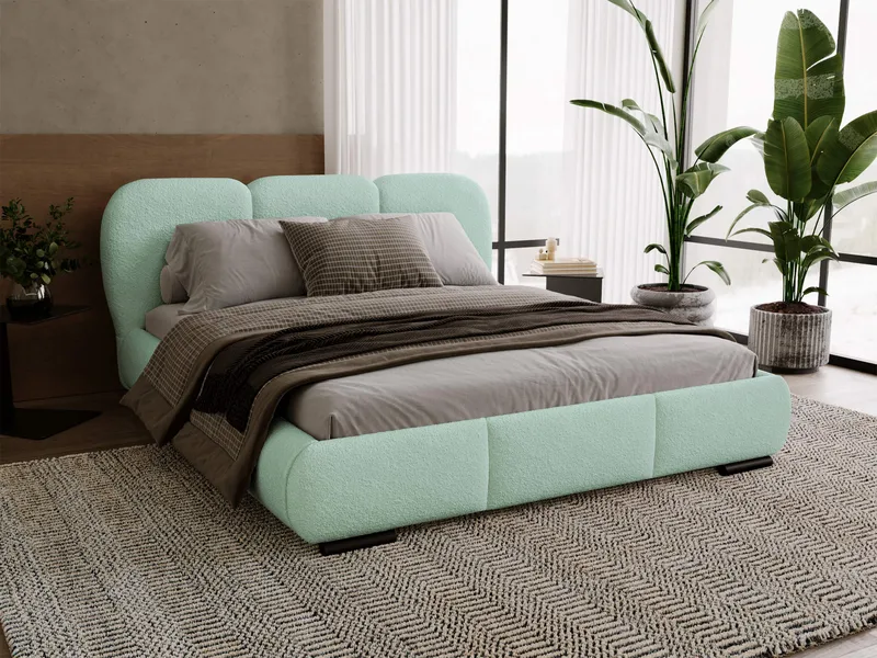 Fito sengeramme med oppbevaring 180x200 cm - mint - Møbler - Senger - Senger med oppbevaring
