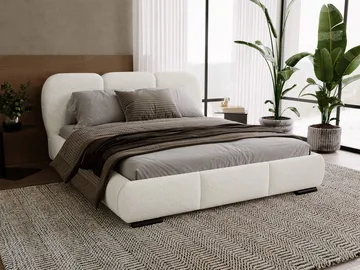 Fito sengeramme med oppbevaring 200x200 cm - beige - Møbler - Senger - Senger med oppbevaring