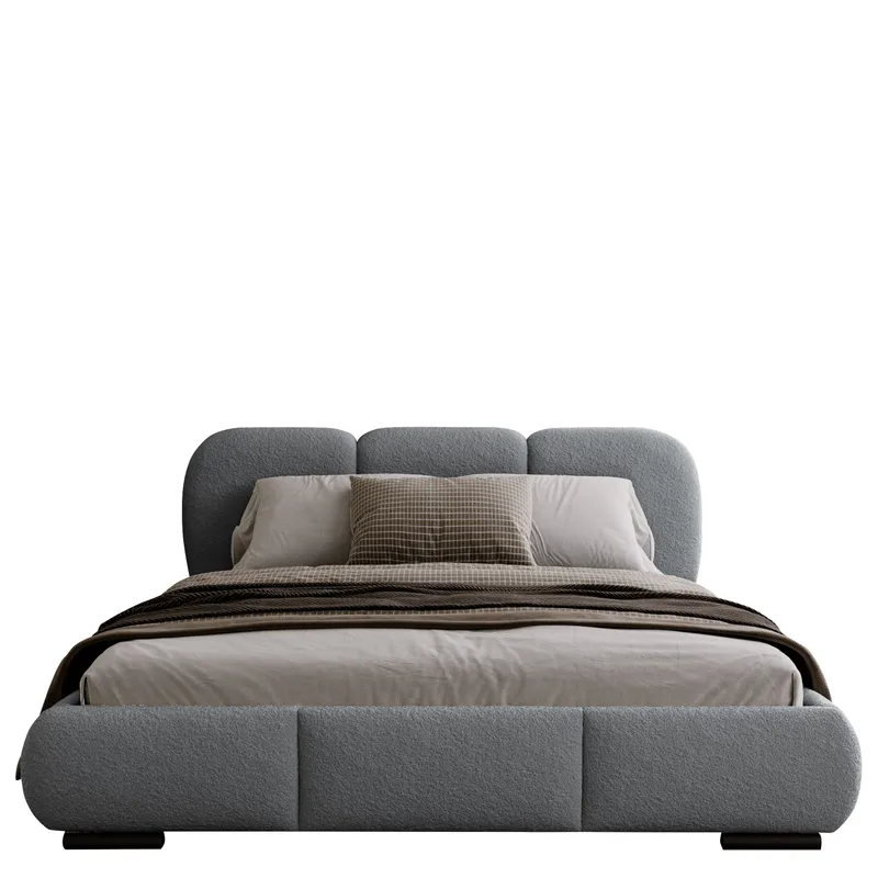 Fito sengeramme med oppbevaring 200x200 cm, grå