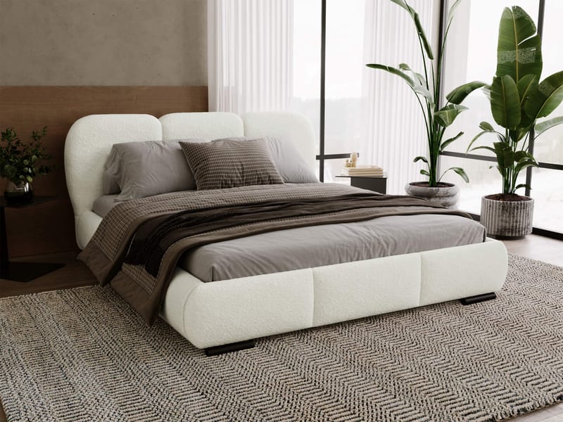 Fito sengeramme med oppbevaring 200x200 cm - hvit - Møbler - Senger - Senger med oppbevaring