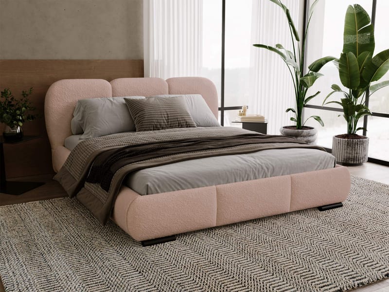 Fito sengeramme med oppbevaring 200x200 cm - rosa - Møbler - Senger - Senger med oppbevaring