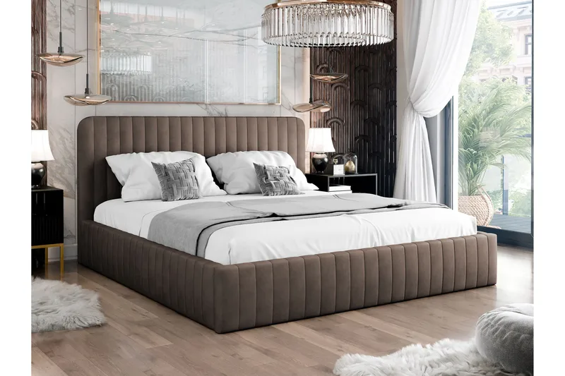 Flanna Sengeramme 160x200 cm - Brun - Møbler - Senger - Sengeramme & sengestamme