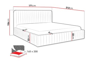 Flanna Sengeramme 160x200 cm - Brun - Møbler - Senger - Sengeramme & sengestamme