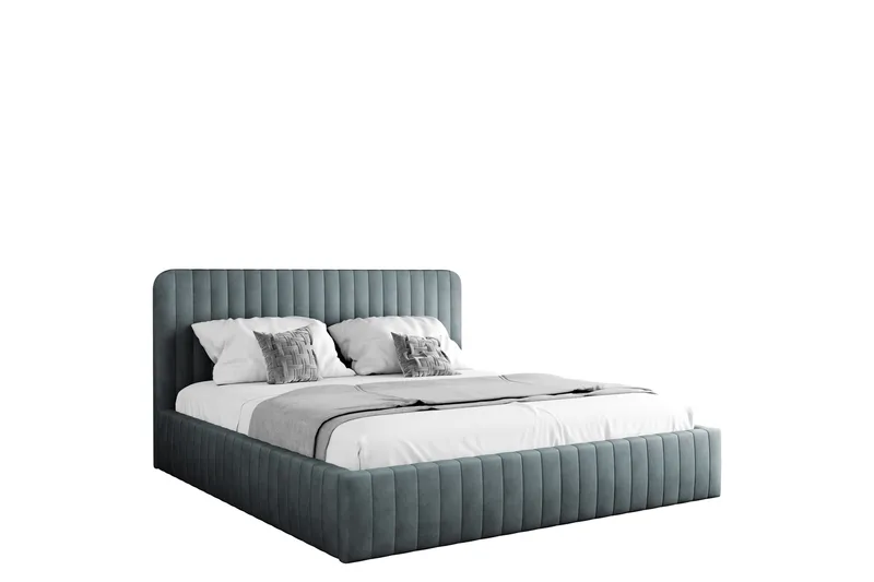 Flanna Sengeramme 160x200 cm, Mørk grå