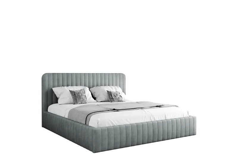 Flanna Sengeramme 180x200 cm, Lys grå