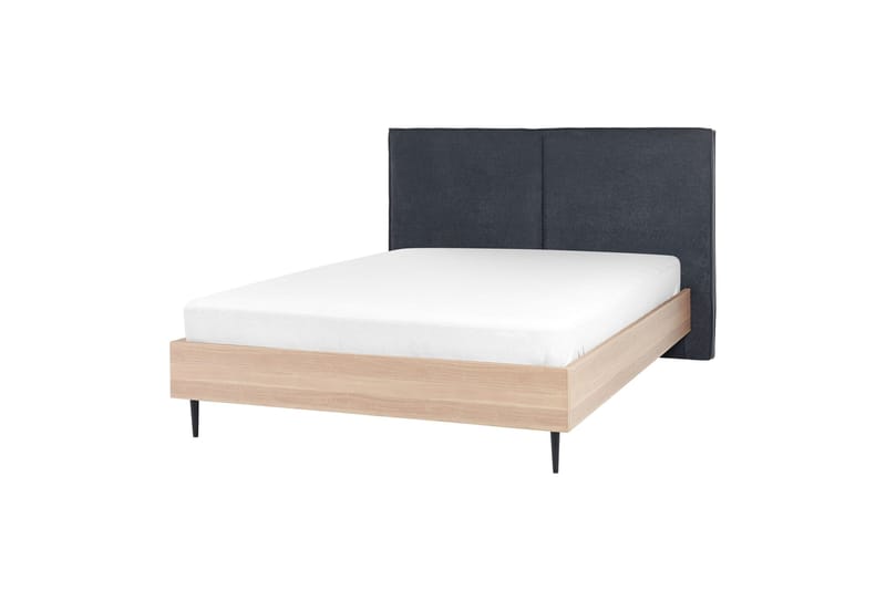 Flint Sengramme 140x200 cm, Grå/Lyst tre/Svart