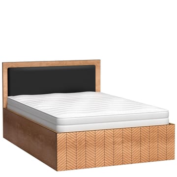 Fonti Sengeramme 140x200 cm med Oppbevaring og Løftefunksjon - Brun|svart - Møbler - Senger - Sengeramme & sengestamme