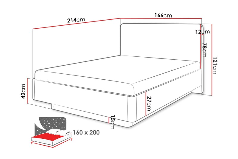 Forba Sengeramme - Beige - Møbler - Senger - Sengeramme & sengestamme