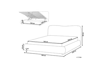 Forrest Sengramme 160x200 cm - Hvit - Møbler - Senger - Senger med oppbevaring
