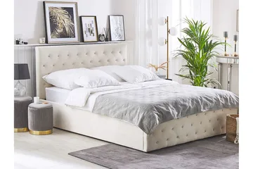 Förvaringssäng Beige - Møbler - Senger - Senger med oppbevaring